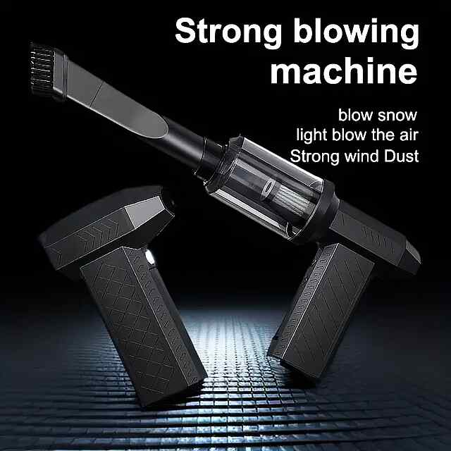 Бездротовий компресор 2-в-1: Пилосос та повітродувка з акумулятором 4000 мАг CE Україна - 3 фото товару