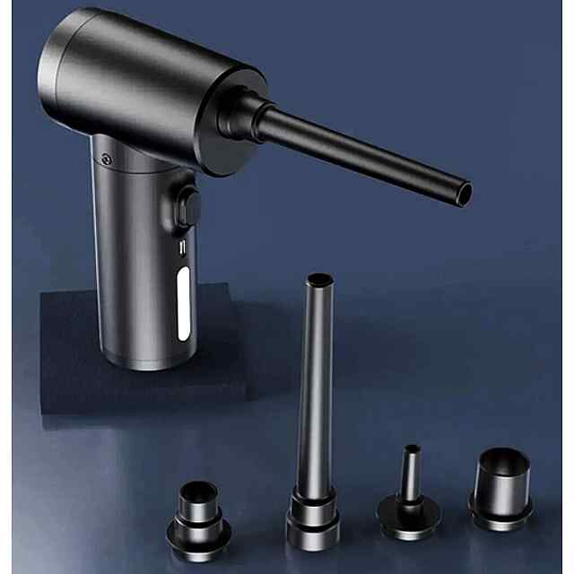 Бездротовий компресор очищувач пилу для клавіатури, ноутбука та авто 100Вт LED Type-C 6000mAh