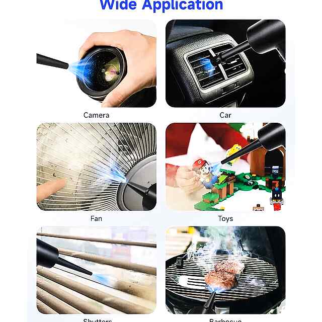 ???? Бездротовий очисник повітря 100 Вт, перезаряджуваний 6000 мА*год LED - 1 фото товару