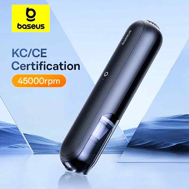 Бездротовий пилосос автомобільний Baseus A1, чорний, 4000Pa, щітка 2в1. - 0 фото товару