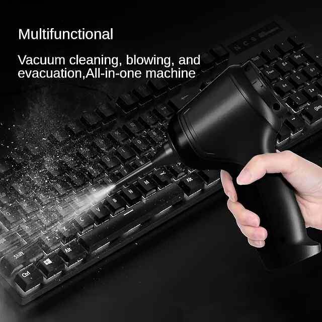 Бездротовий пилосос-повітродувка 2в1 з акум. Type C, 120 Вт, щітка для прибирання дому. Україна. - 0 фото товару