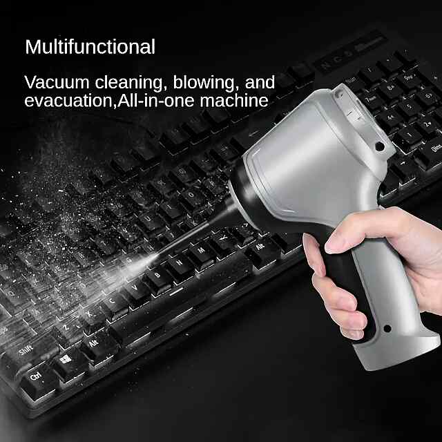 Бездротовий пилосос-повітродувка 2в1 з акум. Type C, 120 Вт, щітка для прибирання дому. Україна. - 1 фото товару