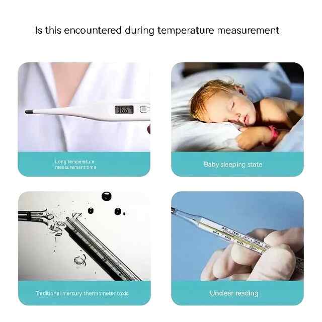 Безконтактний інфрачервоний термометр для чола — вимірює температуру тіла, води, предметів. Зелений/Жовтий/Червоний дисплей. - 2 фото товару