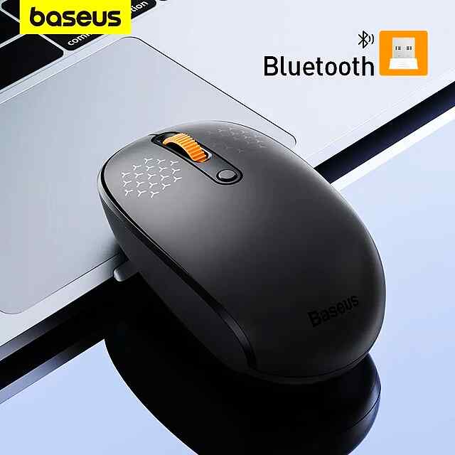 Безпровідна миша Baseus Bluetooth 5.0 з безшумним кліком та DPI 1600 - 0 фото товару