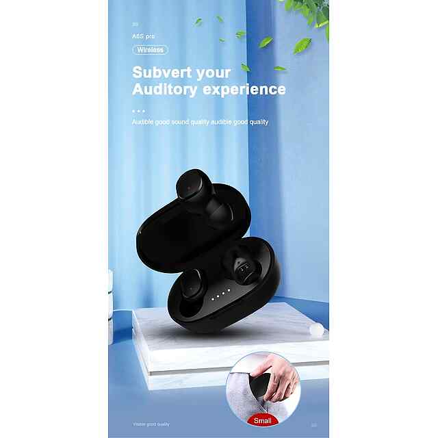 Безпровідні TWS A6s навушники Bluetooth стерео для спорту, Xiaomi, iPhone та Huawei - 3 фото товару