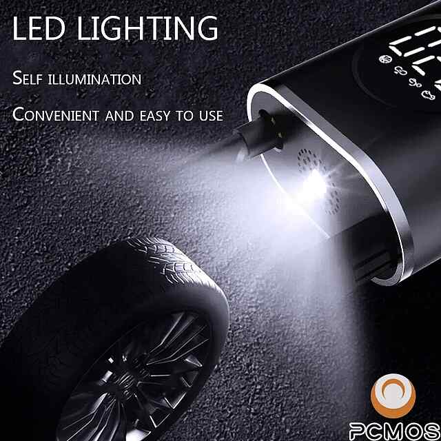 Безпровідний компресор для шин з цифровим дисплеєм (авто/мото) - 2 фото товару