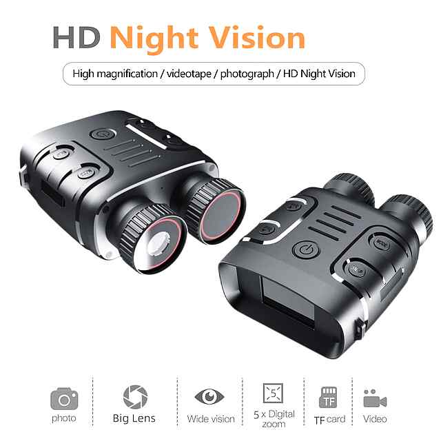 Бінокулярний прилад нічного бачення 1080P інфрачервоний 5x zoom

Полювання, туризм, риболовля. Нічне та денне використання. FullHD фото і відео. Зум. ІЧ підсвітка.