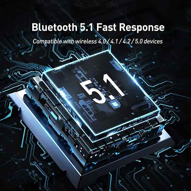 Bluetooth адаптер Baseus BA04 v5.1 USB Plug  Play для миші, клавіатури та навушників - 1 фото товару