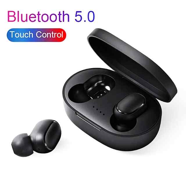 Bluetooth гарнітура TWS A6s чорна, стерео, бездротова для Xiaomi Huawei iPhone та інших. IPX5, до 10м, 80год очікування. - 1 фото товару