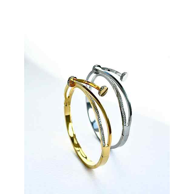 Браслет жіночий вечірній з камінчиками -20% за кодом PROM20 - 2 фото товару