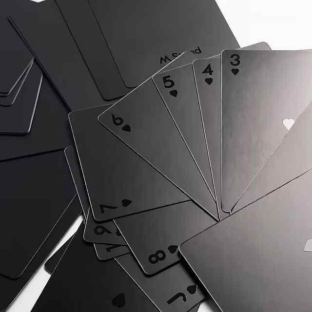 Чорні матові гральні карти Black для покеру та настільних ігор - стильний аксесуар???? - 3 фото товару