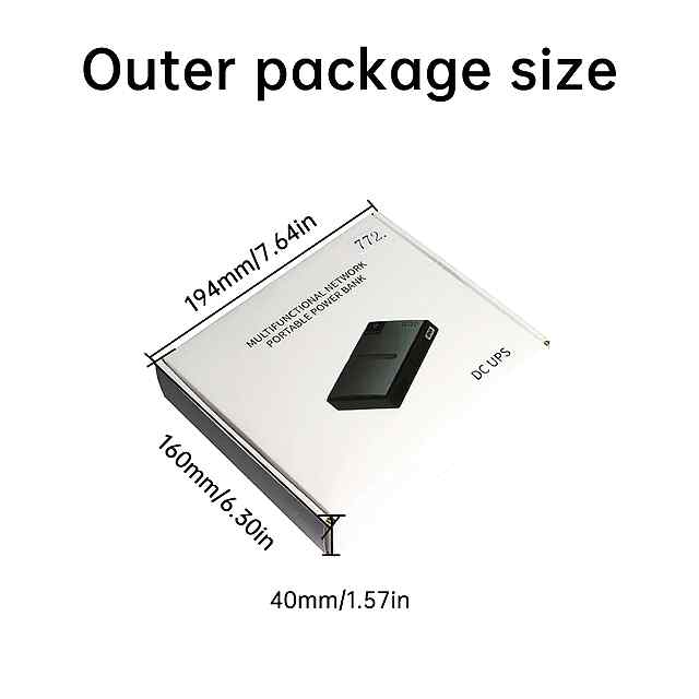 ДБЖ UPS DC1018L: живлення роутеру, модему, камер без перебоїв. Акум. 18650. 220В → 5/9/12В. 18Вт. Безпека! - 1 фото товару