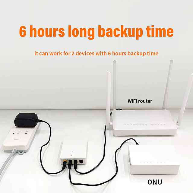 ДБЖ UPS301, 6000 мАг — стабільний інтернет під час відключень світла! - 1 фото товару