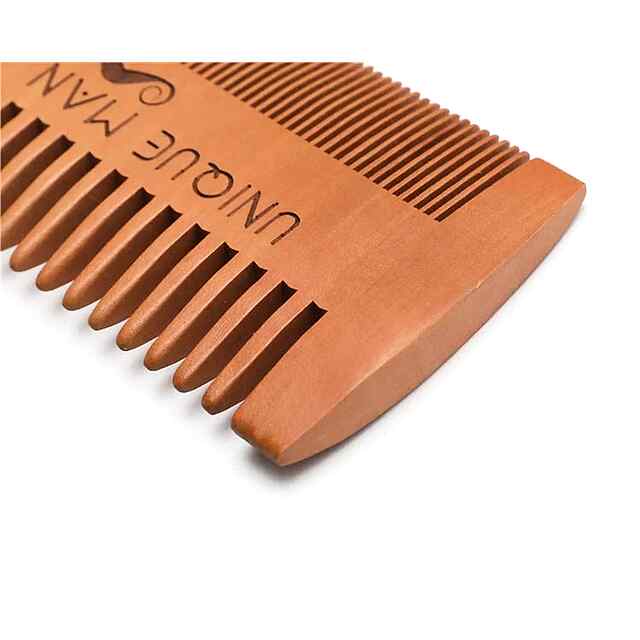 Дерев'яний гребінь для бороди з чохлом - догляд і стиль!✨ - 3 фото товару