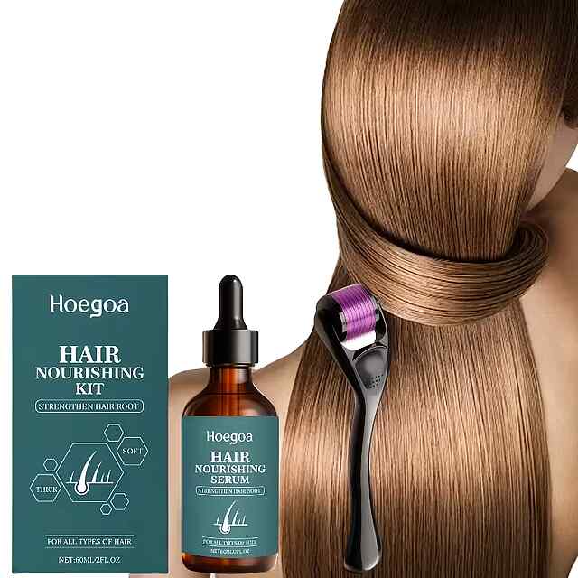 Дермаролер   колагенова есенція для густого і сильного волосся, набір. Титан 540 голок, 60 мл. Догляд від постачальника.