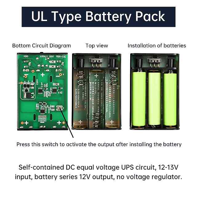 DIY UPS 12V Power Bank Батарея для Маршрутизатора Камери Планшета Безперебійне живлення - 1 фото товару