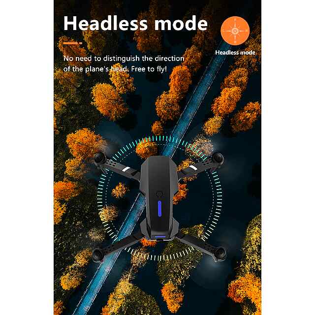 Дрон T9 складний, керування на телефоні, LED підсвітка, вітростійкість, трюки. Подарунок! - 3 фото товару