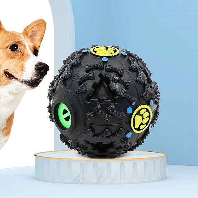 Диспенсер для ласощів-іграшка для собаки та кота - куля з отворами - 3 фото товару