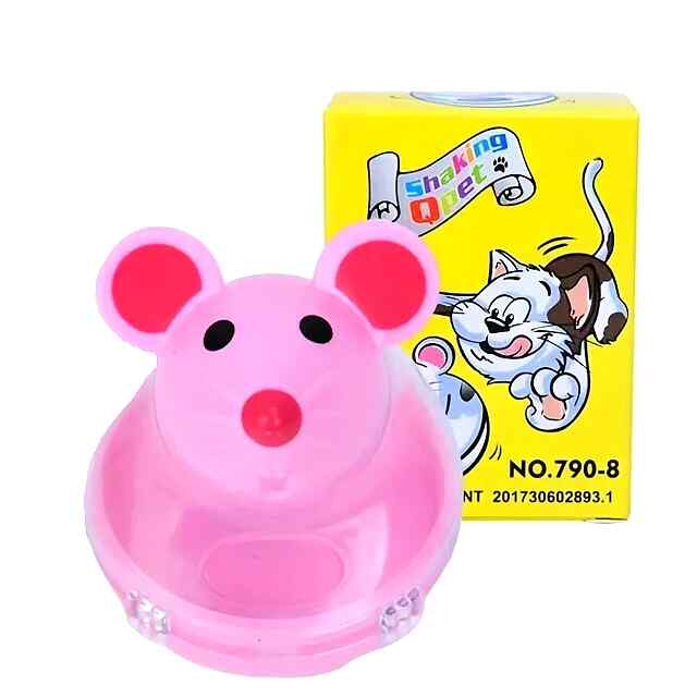 Диспенсер-іграшка для кішок: рожевий корм з отвором, 7х5 см - 2 фото товару