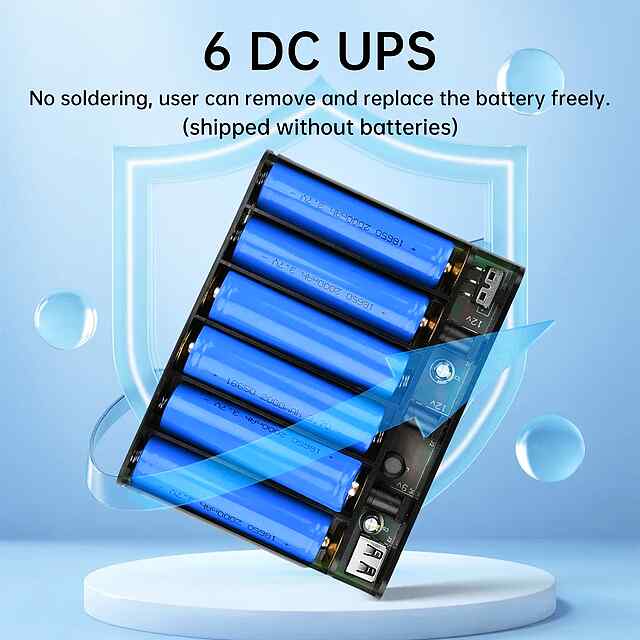 Джерело живлення UPS для роутера/модема 5V/9V/12V з акумуляторами 18650 - 1 фото товару