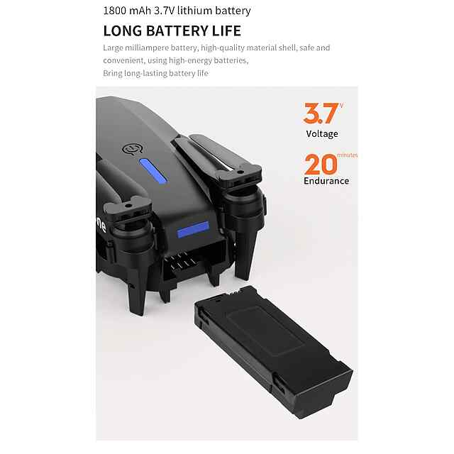 E88 — Квадрокоптер з 4K HD камерою, Wi-Fi FPV, утриманням висоти - 2 фото товару