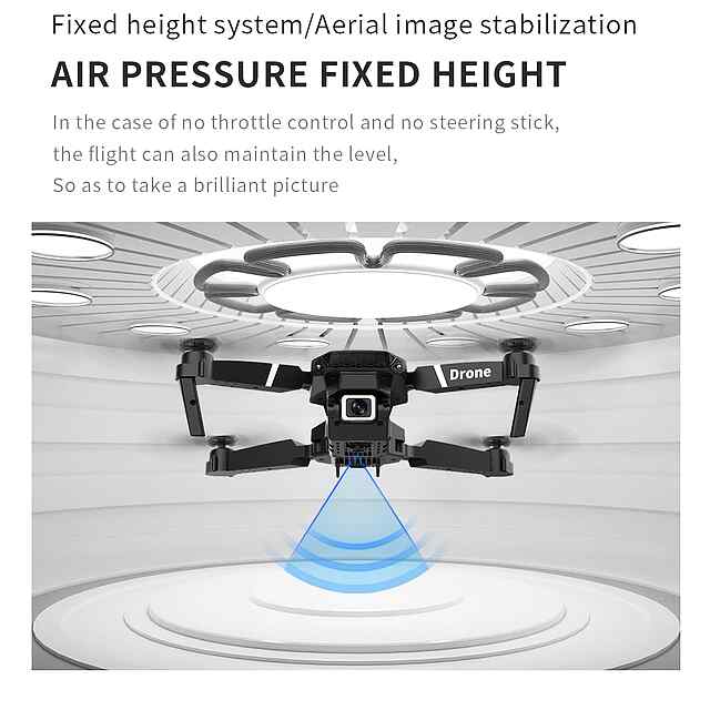 E88 квадрокоптер з 4K камерою - Wi-Fi FPV   утримання висоти, складаний. - 2 фото товару