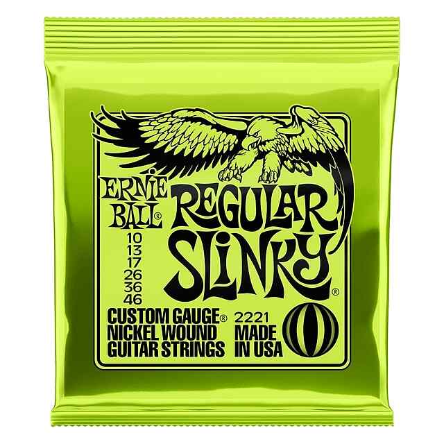 Електрогітара Ernie Ball Regular Slinky комплект струн .010-.046 нікель - 0 фото товару