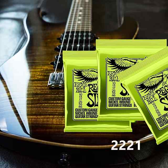 Електрогітара Ernie Ball Regular Slinky комплект струн .010-.046 нікель - 3 фото товару