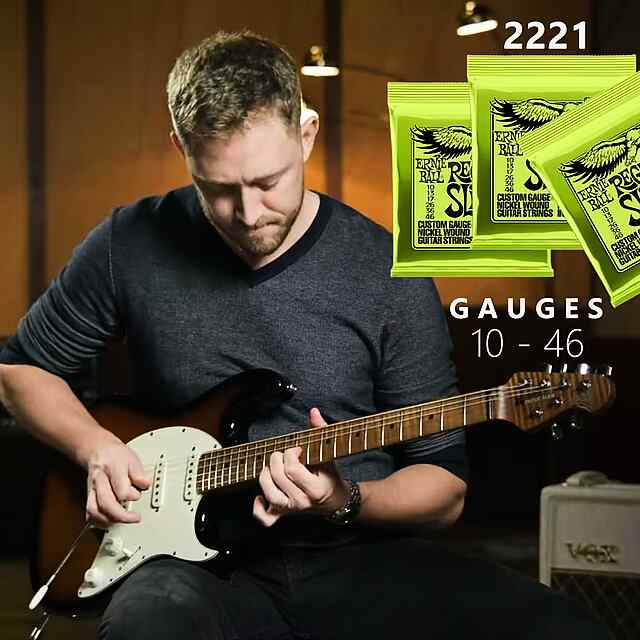 Електрогітара комплект струн Ernie Ball Regular Slinky 10-46 Nickel Wound ????✨ - 3 фото товару