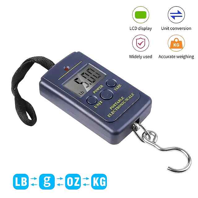 Електронні ваги до 40 кг — точні, портативні для подорожей та відпочинку. Україна - 3 фото товару