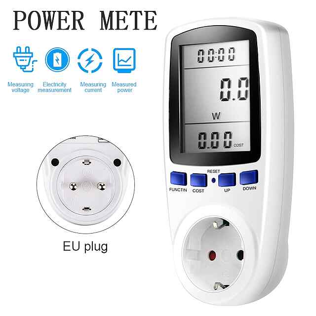 Енергомоніторинг розетки з вимірюванням 230V, до 13A - Зеконом енергію! Україна - 0 фото товару