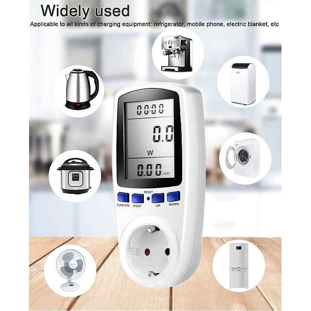 Енергомоніторинг розетки з вимірюванням 230V, до 13A - Зеконом енергію! Україна - 2 фото товару