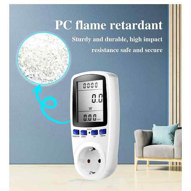 Енергомоніторингова розетка, вимірювач електроенергії 230В/13А, Україна - 2 фото товару