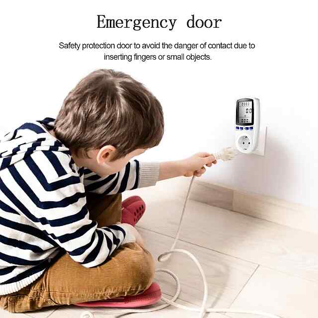 Енергозберігаюча розетка-монітор 220V, вимірювач енергії та витрат - 3 фото товару