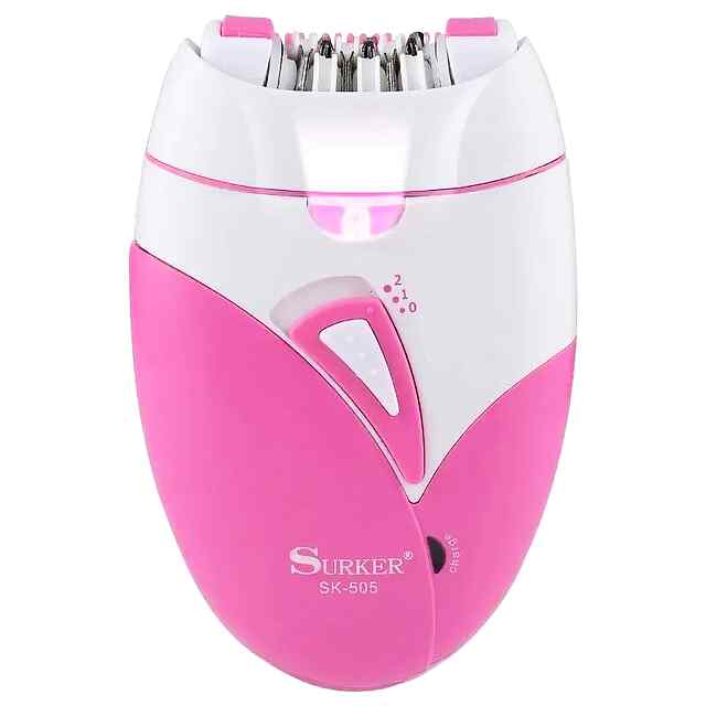 Епілятор Surker бездротовий для тіла, обличчя, бікіні. Функція підсвічування. Рожевий колір. Купити в Україні. - 2 фото товару