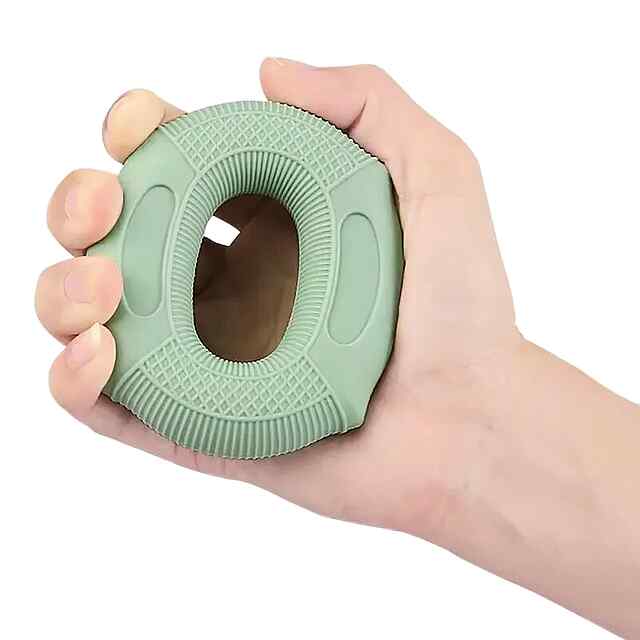 Еспандер для пальців і зап’ястя, 50-60LB (22,6 – 27 кг), силікон, зелений. Зміцнення рук і реабілітація - 1 фото товару