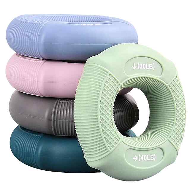 Еспандер для пальців і зап’ястя, 50-60LB (22,6 – 27 кг), силікон, зелений. Зміцнення рук і реабілітація - 3 фото товару