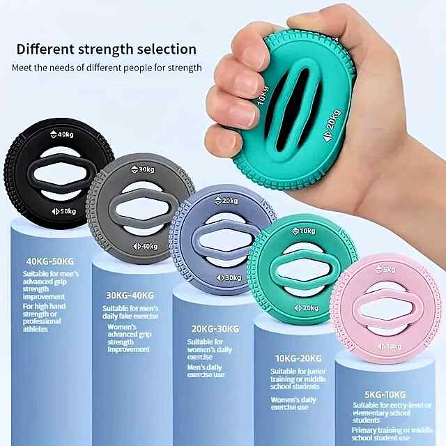 Еспандер для рук та кисті, рожевий, 5-10 кг, реабілітація, терапія - 3 фото товару