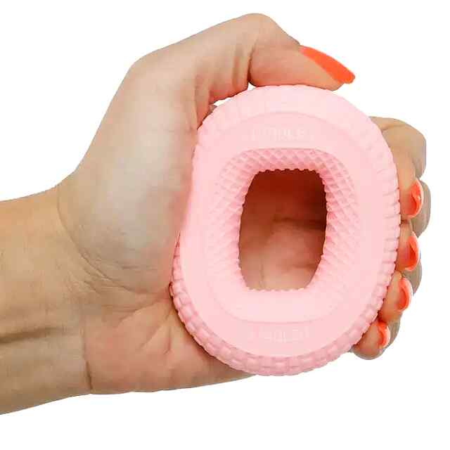 Еспандер для рук з навантаженням 30-40 LB (рожевий) - зміцнення та терапія - 3 фото товару