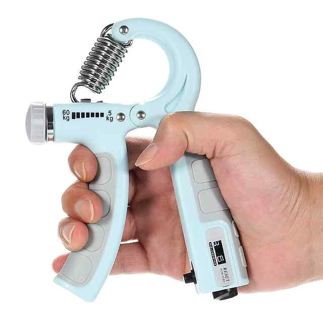 Еспандер регул. навантаження 10-60кг для рук та зап'ясть R-подібн. лічильник тренувань, портативний