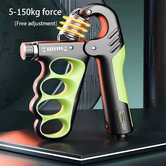 Еспандер R-подібний регул. сила 5-150кг для рук та зап'ястя, з лічильником - 1 фото товару