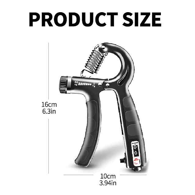 Еспандер регульований, 5-60кг - для рук та зап'ястя (портативний)
Професійний ручний тренажер для сили кисті рук - R-подібний тип - 2 фото товару