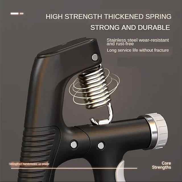 Еспандер регульований від 5 до 100 кг для рук та зап'ясть – тренажер R-подібної форми, портативний. - 2 фото товару