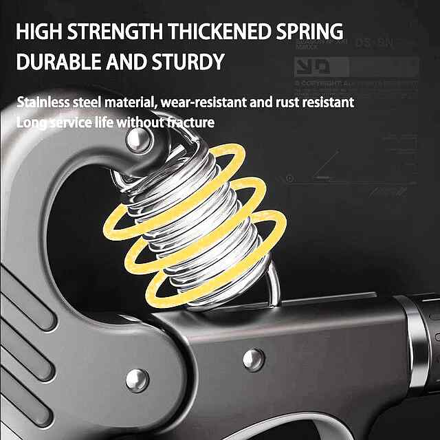 Еспандер регульований від 5 до 100 кг для тренування рук, зап'ясть та пальців. Професійний інструмент. Міцний. З лічильником. - 2 фото товару