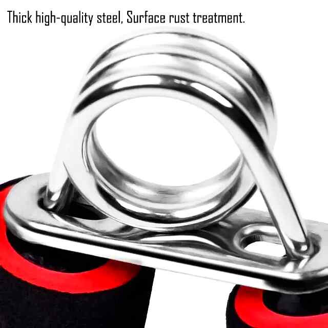 Еспандер ручний 25кг – терапія рук/фітнес/реабілітація (червоно-чорний) - 3 фото товару