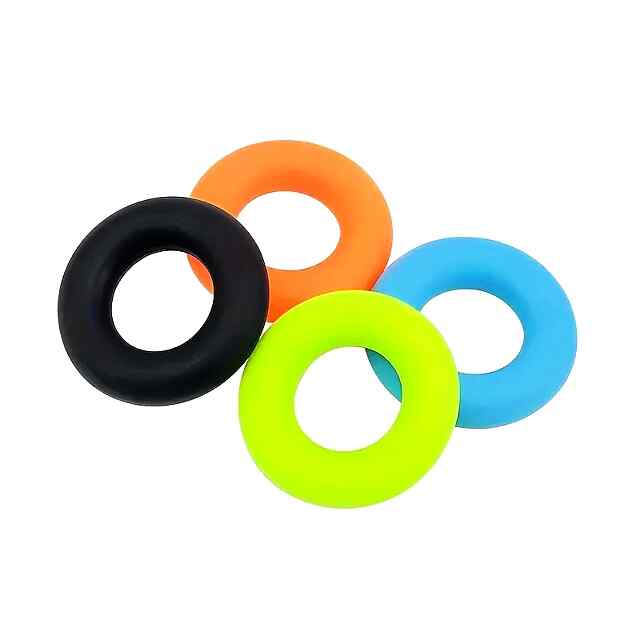 Еспандер силіконовий для зап'ястя - навантаження 9 кг, жовтий колір. - 1 фото товару