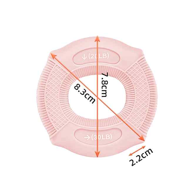 Еспандер силіконовий рожевий 20-30LB (9-14 кг) для зміцнення рук. Реабілітація, спортзал. - 3 фото товару