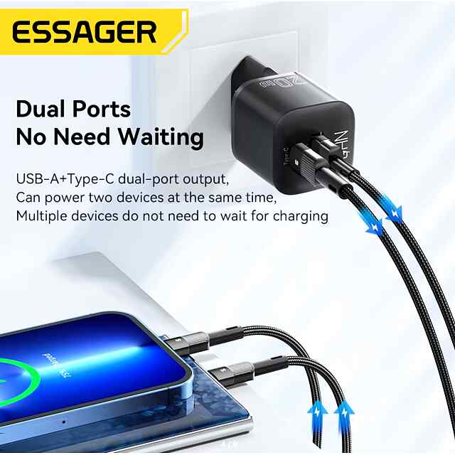 Essager 20W GaN USB Type-C: Швидка та компактна зарядка для смартфонів

Інші варіанти:
* Essager 20 Вт GaN Зарядний пристрій - Компактний, Швидкий!
* Essager 20W USB-C GaN: Мобільна та безпечна зарядка - 3 фото товару