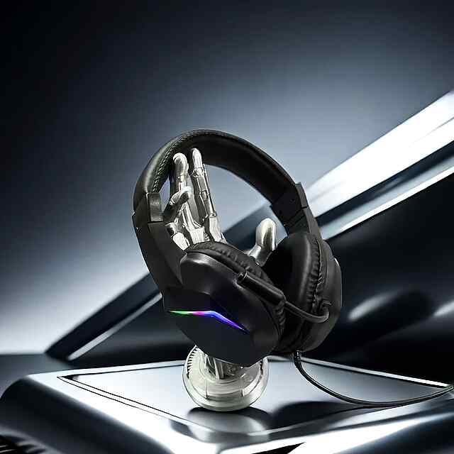 H21 Headset: Super Bass Гарнітура з мікрофоном, RGB підсвічуванням та 3.5 мм роз'ємом для ПК/смартфона. Знижка на пошкоджену коробку. - 2 фото товару