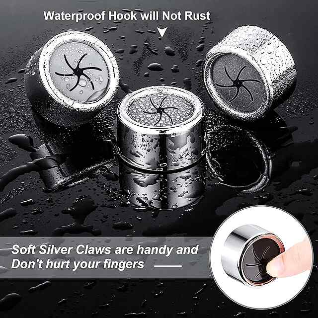 Гачки самоклеючі для рушників, 3 шт., білі 4,2×2,2 см, без свердління - 2 фото товару